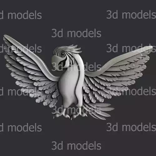 3d STL models for CNC router parrot
