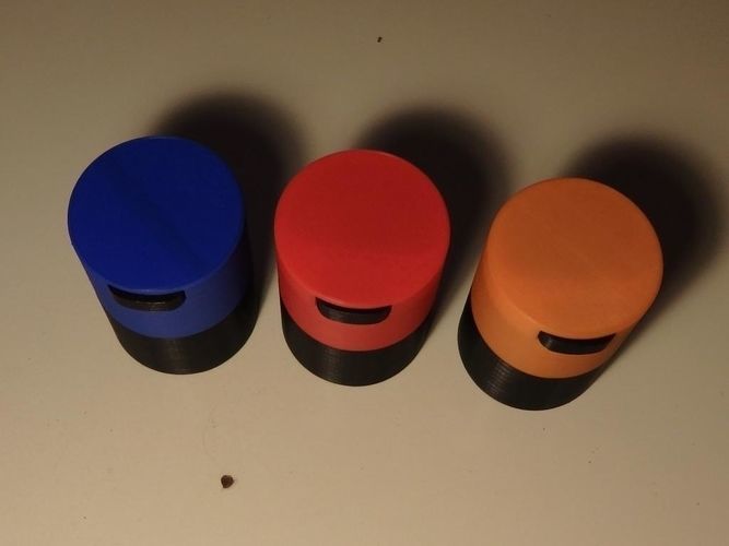 Herb container with valve cup opening 3D print model_5