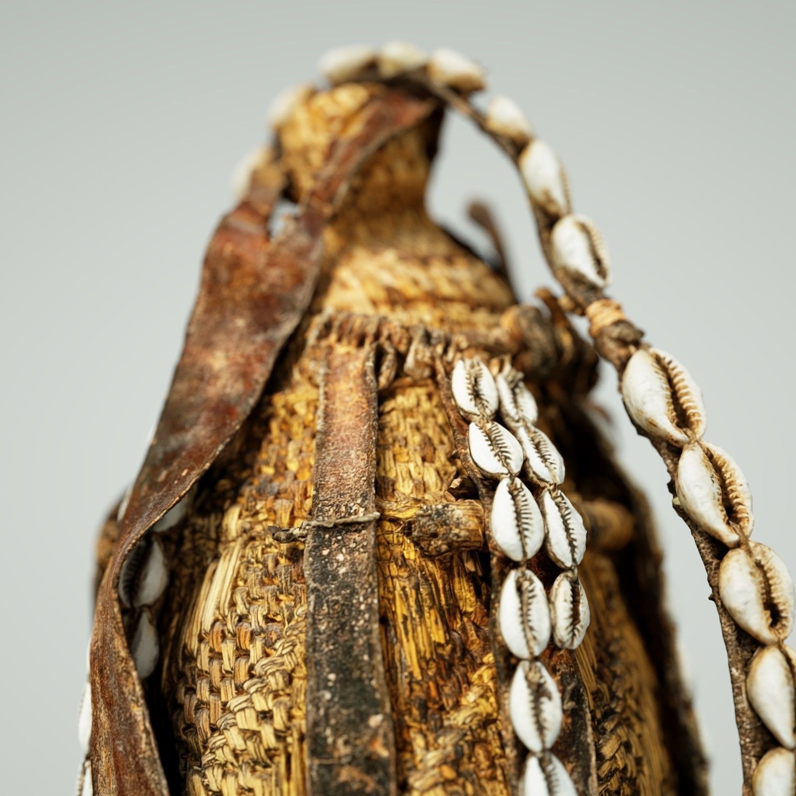 Calebas Primitive Drinking Tank 3 Low-poly 3D model_3