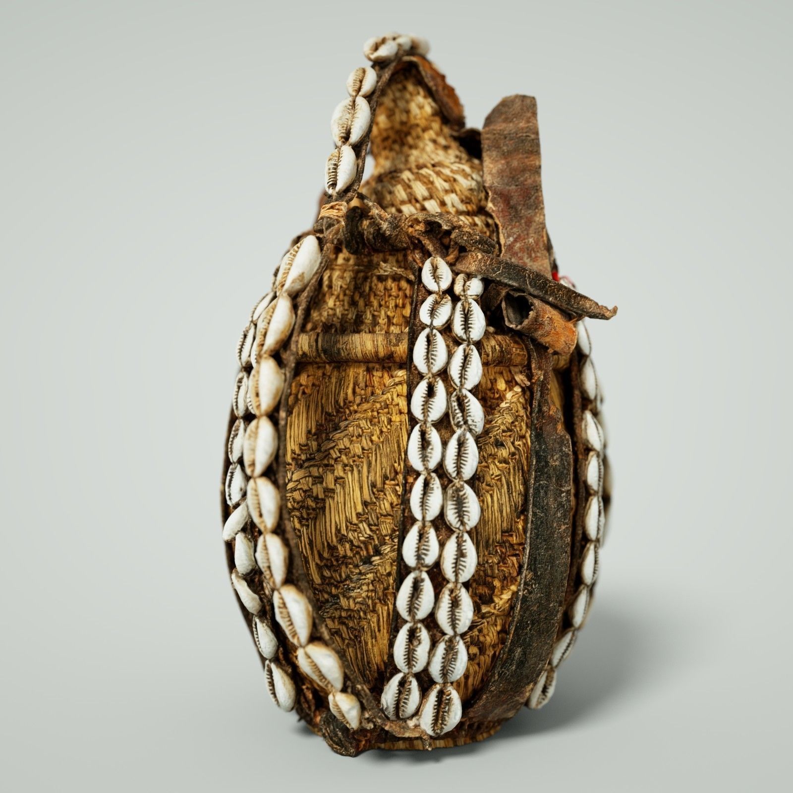 Calebas Primitive Drinking Tank 3 Low-poly 3D model_4