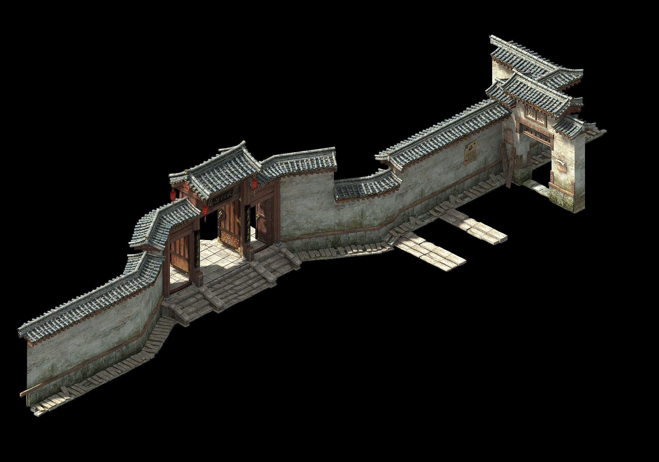Changxinfang-Wall 01 3D model_1