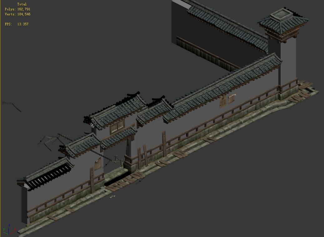 Changxinfang-Wall 03 3D model_4