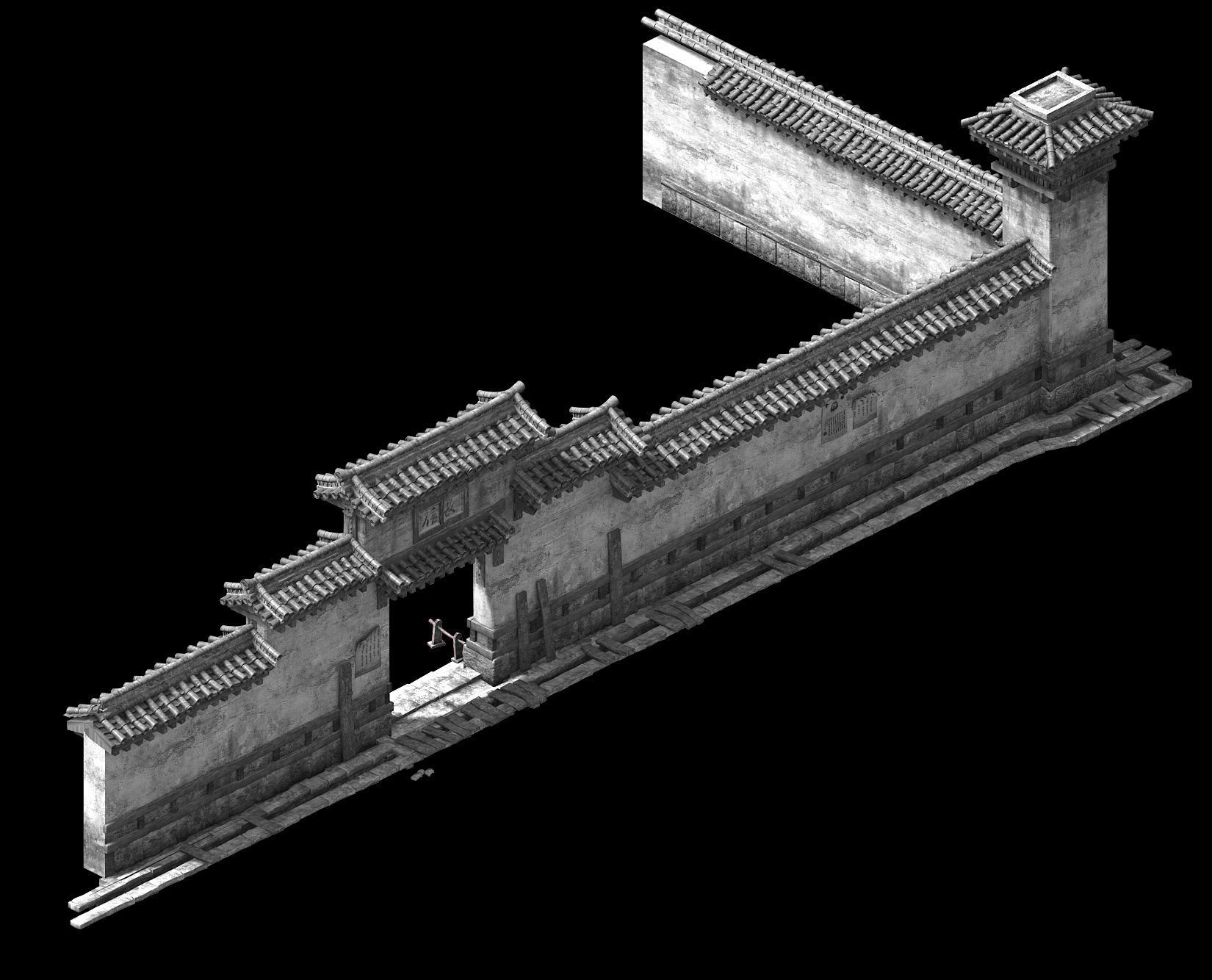 Changxinfang-Wall 03 3D model_2