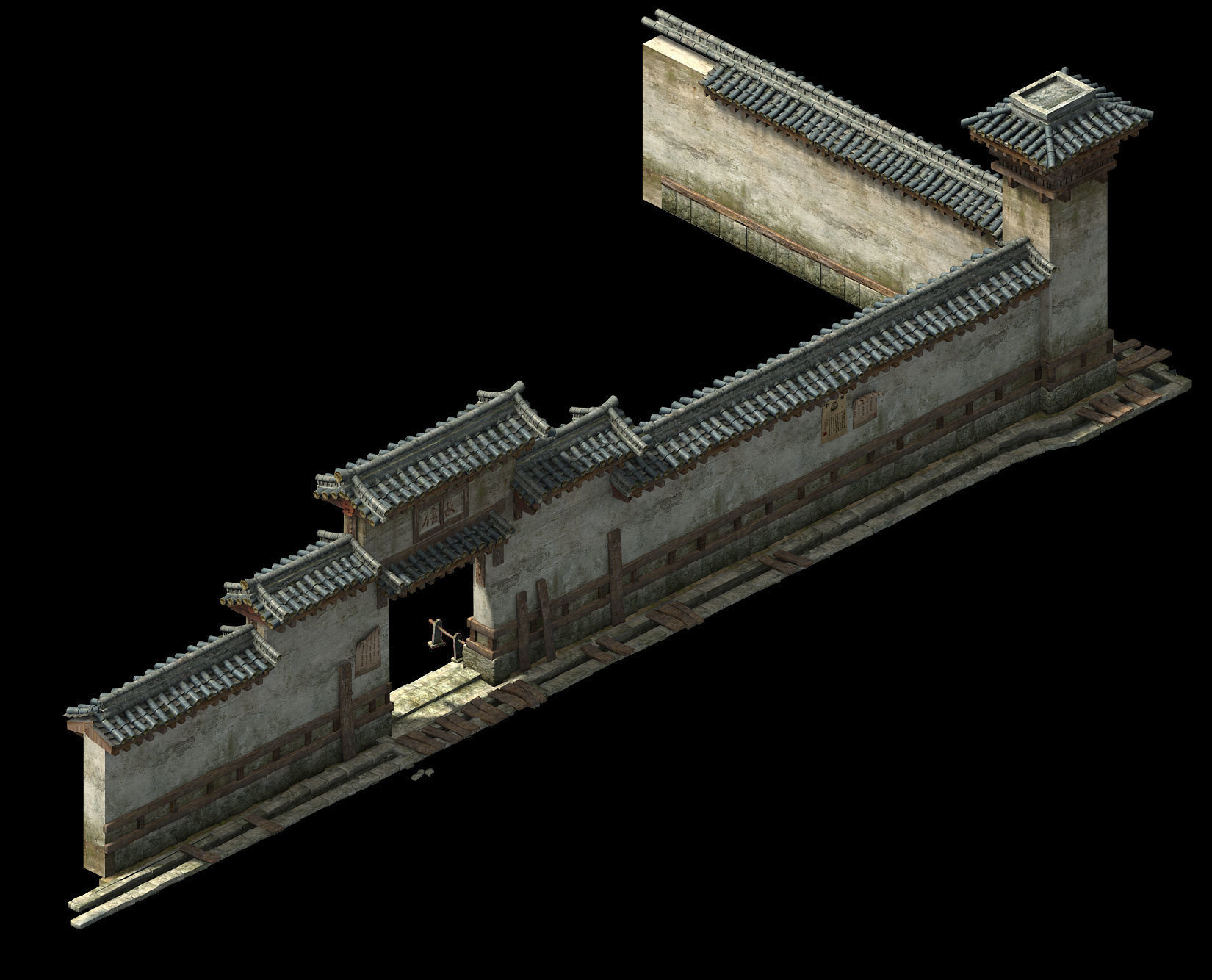 Changxinfang-Wall 03 3D model_1