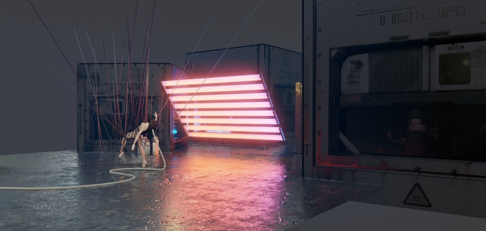 epic scifi labaratory scene  3D model_3