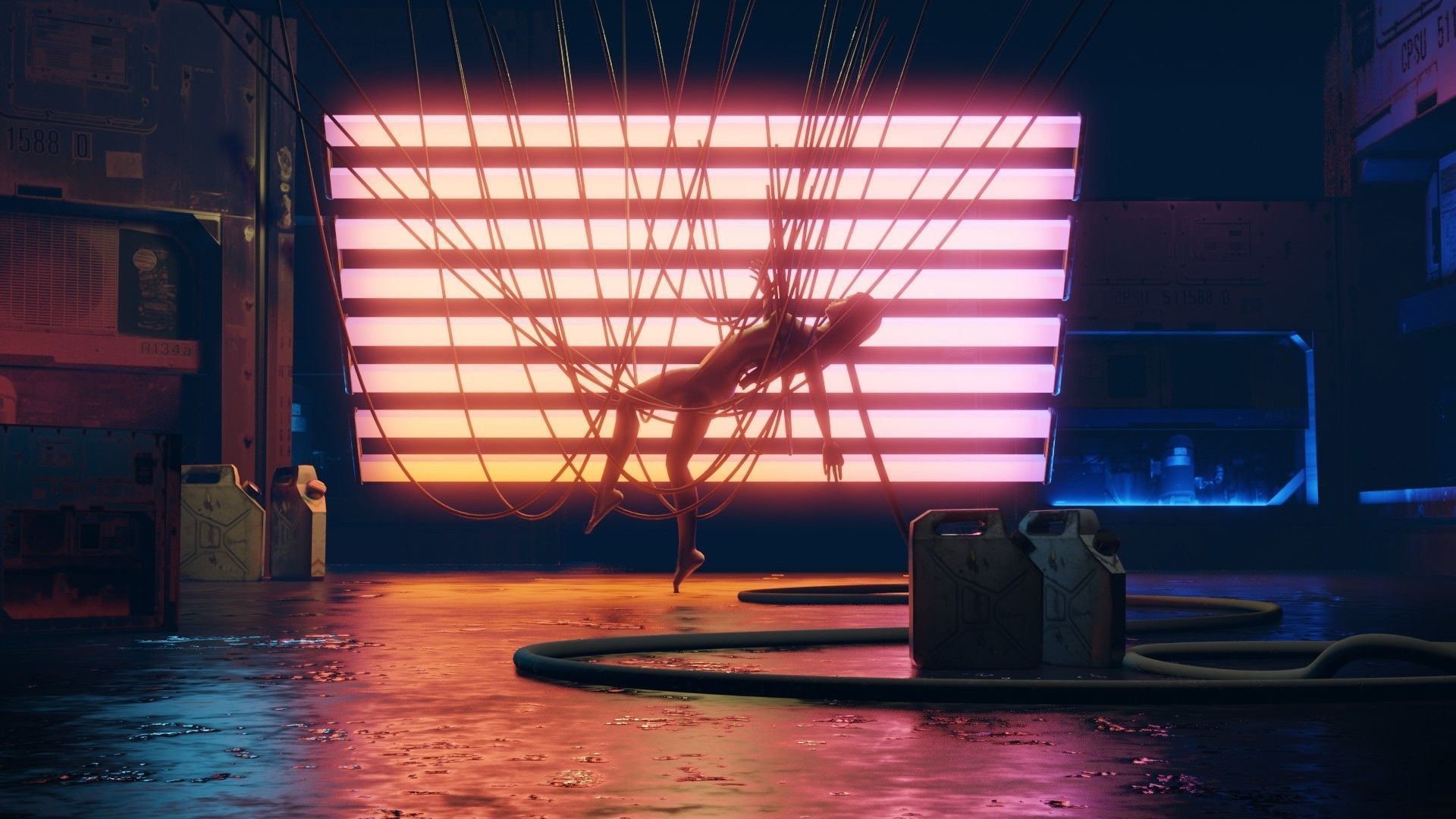 epic scifi labaratory scene  3D model_5