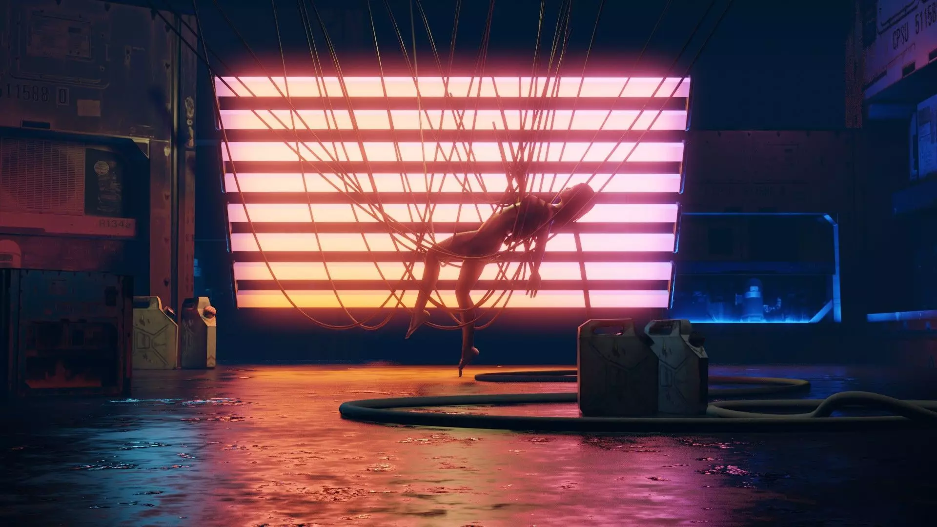 epic scifi labaratory scene  3D model_0