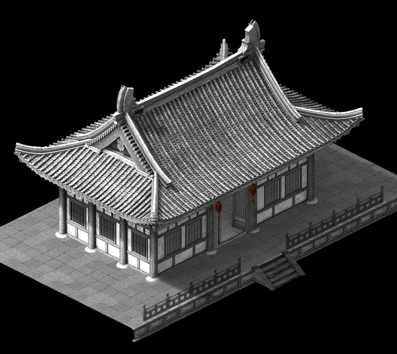 Changxinfang-Wall 05 3D model_2