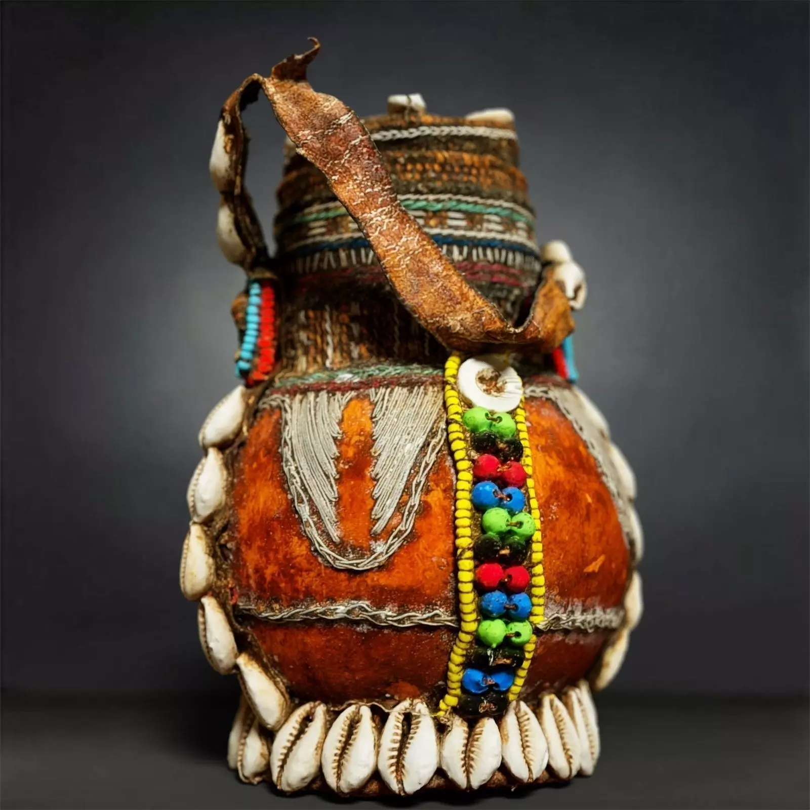 Calebas Primitive Drinking Tank 4 Low-poly 3D model_0