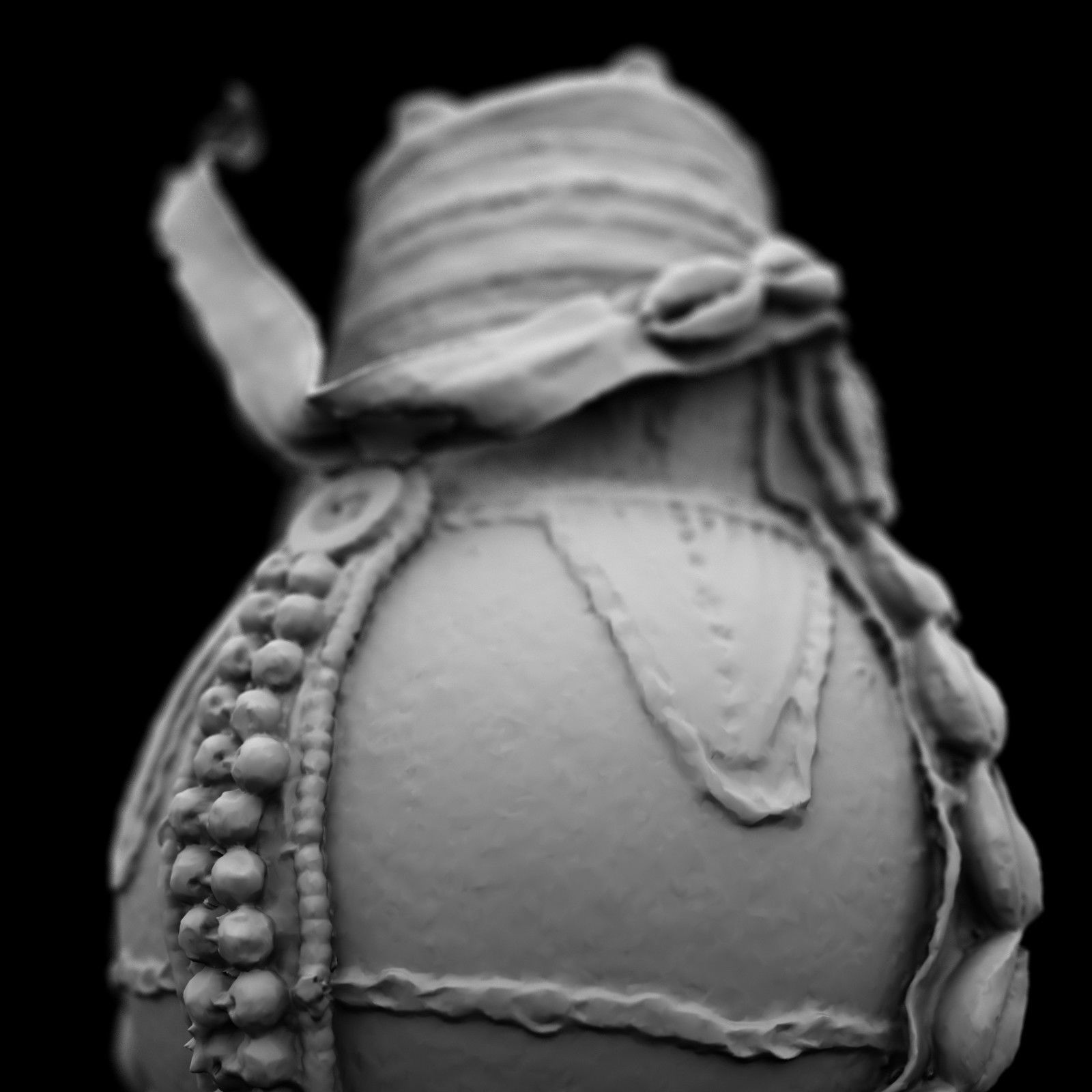 Calebas Primitive Drinking Tank 4 Low-poly 3D model_6