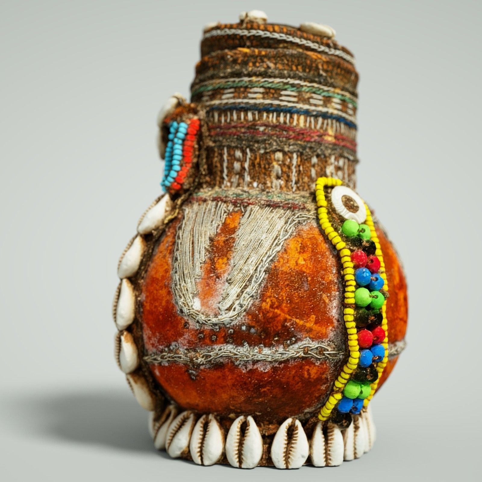 Calebas Primitive Drinking Tank 4 Low-poly 3D model_4