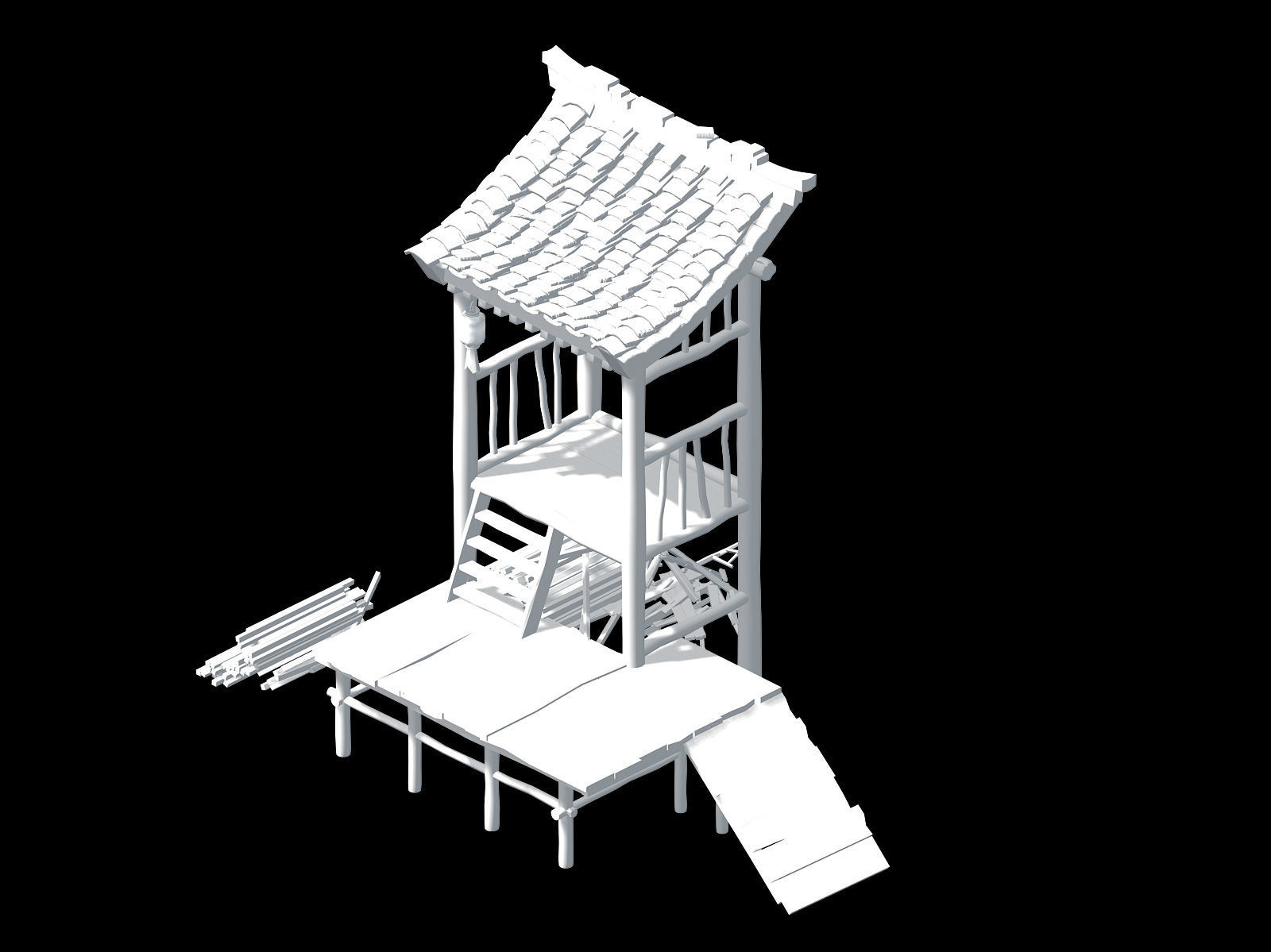 Changxinfang-small courtyard 3D model_2