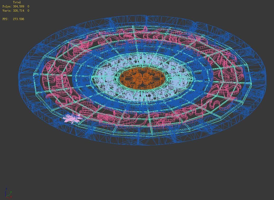 Zhentian Palace-Surface Pattern 3D model_4