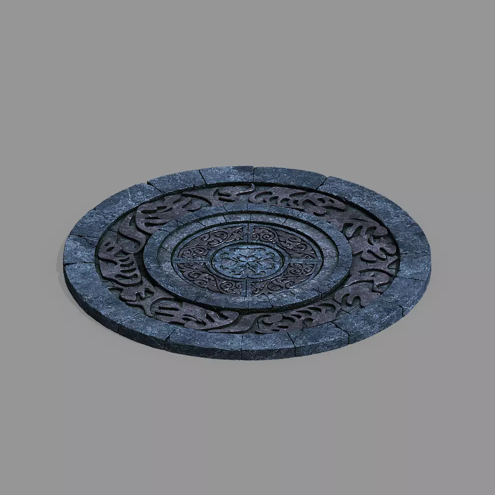 Zhentian Palace-Surface Pattern 3D model_0
