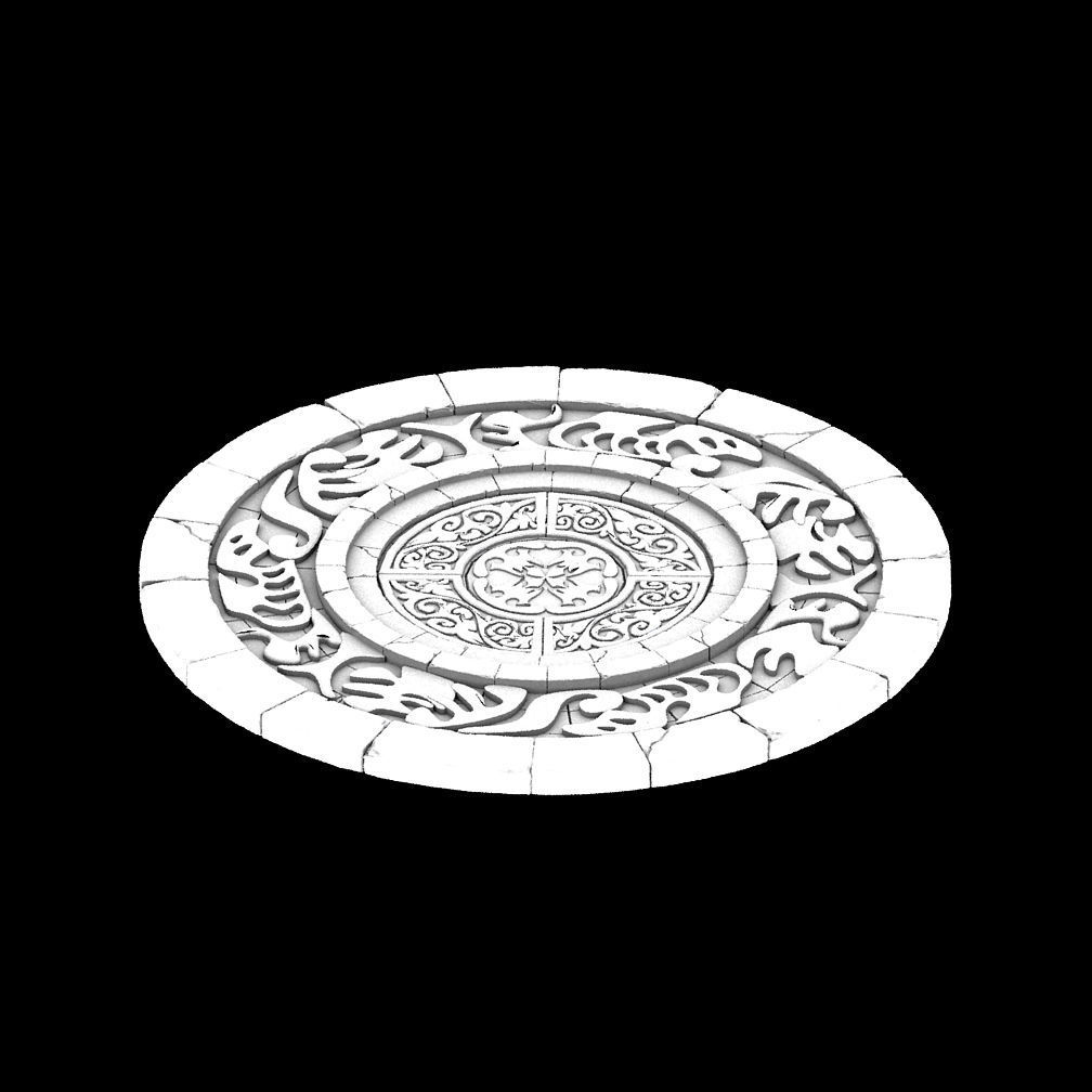 Zhentian Palace-Surface Pattern 3D model_3