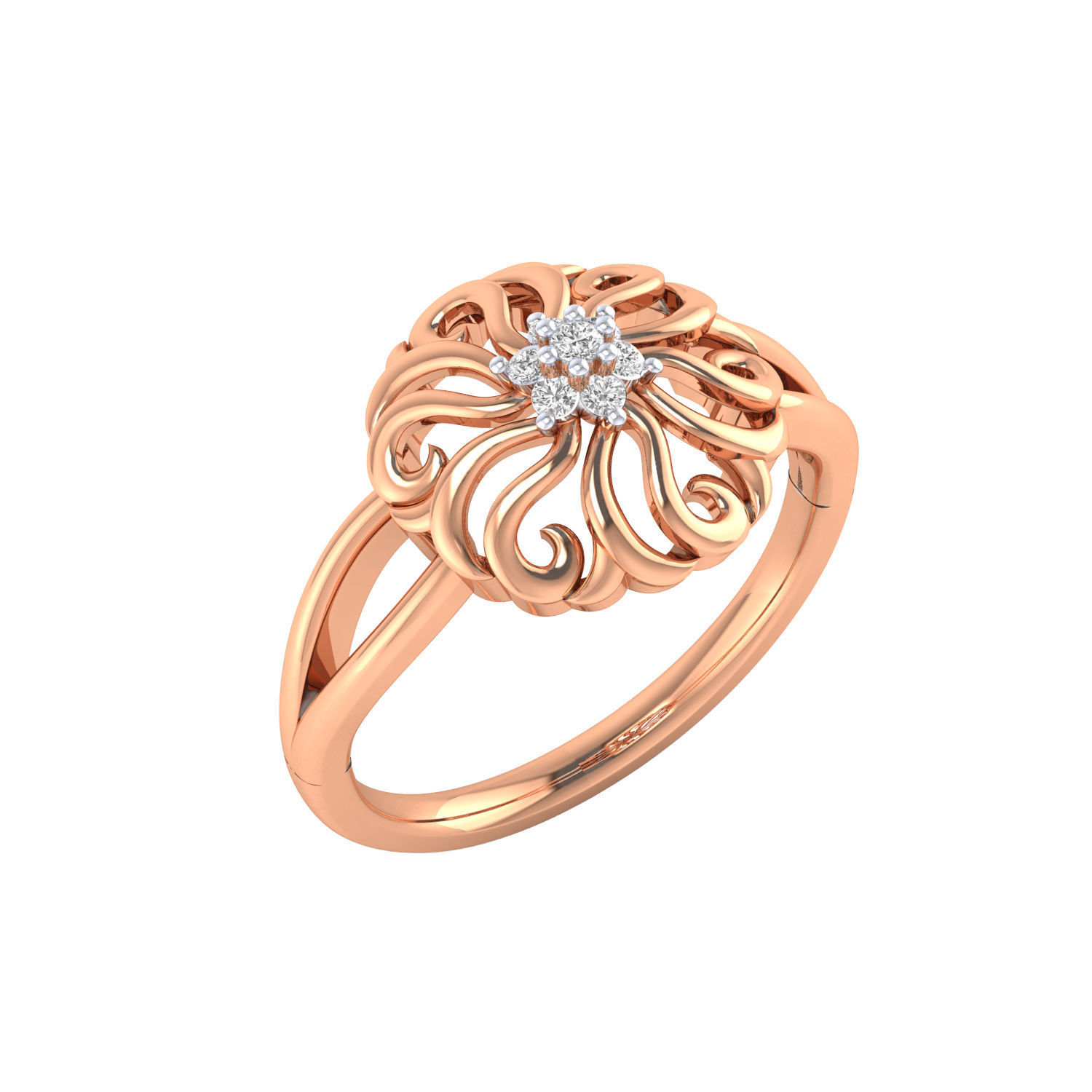 Women ring 3dm render 3D print model 3D print model_1