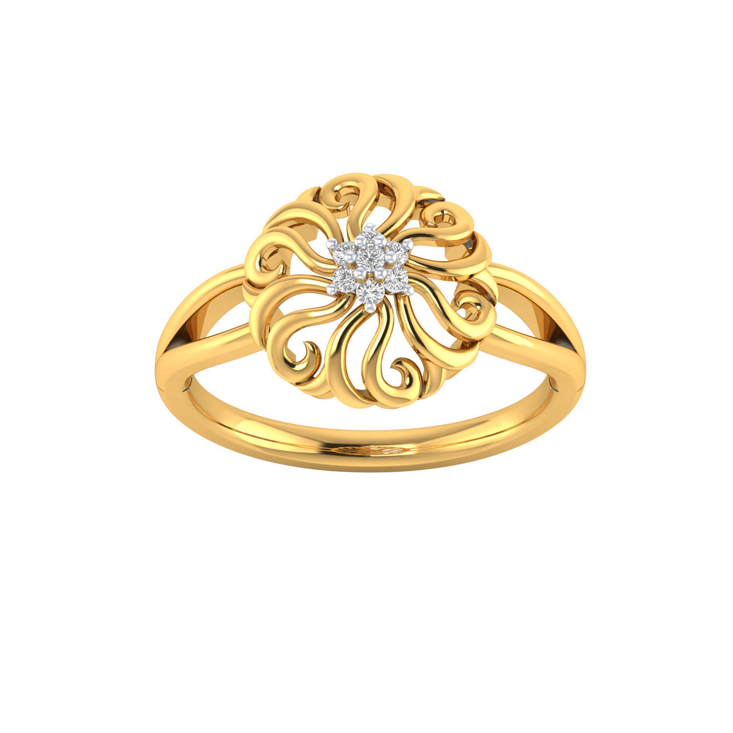 Women ring 3dm render 3D print model 3D print model_8
