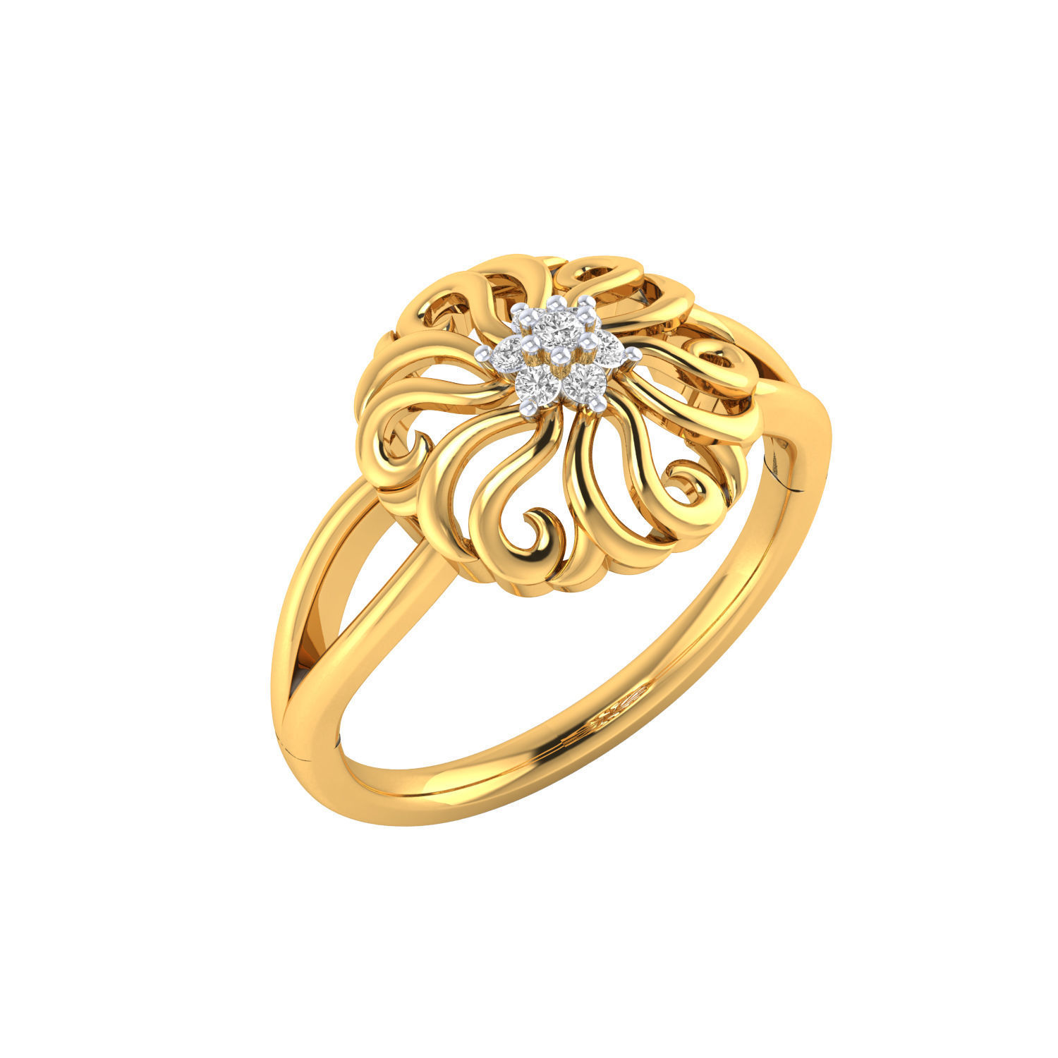 Women ring 3dm render 3D print model 3D print model_3