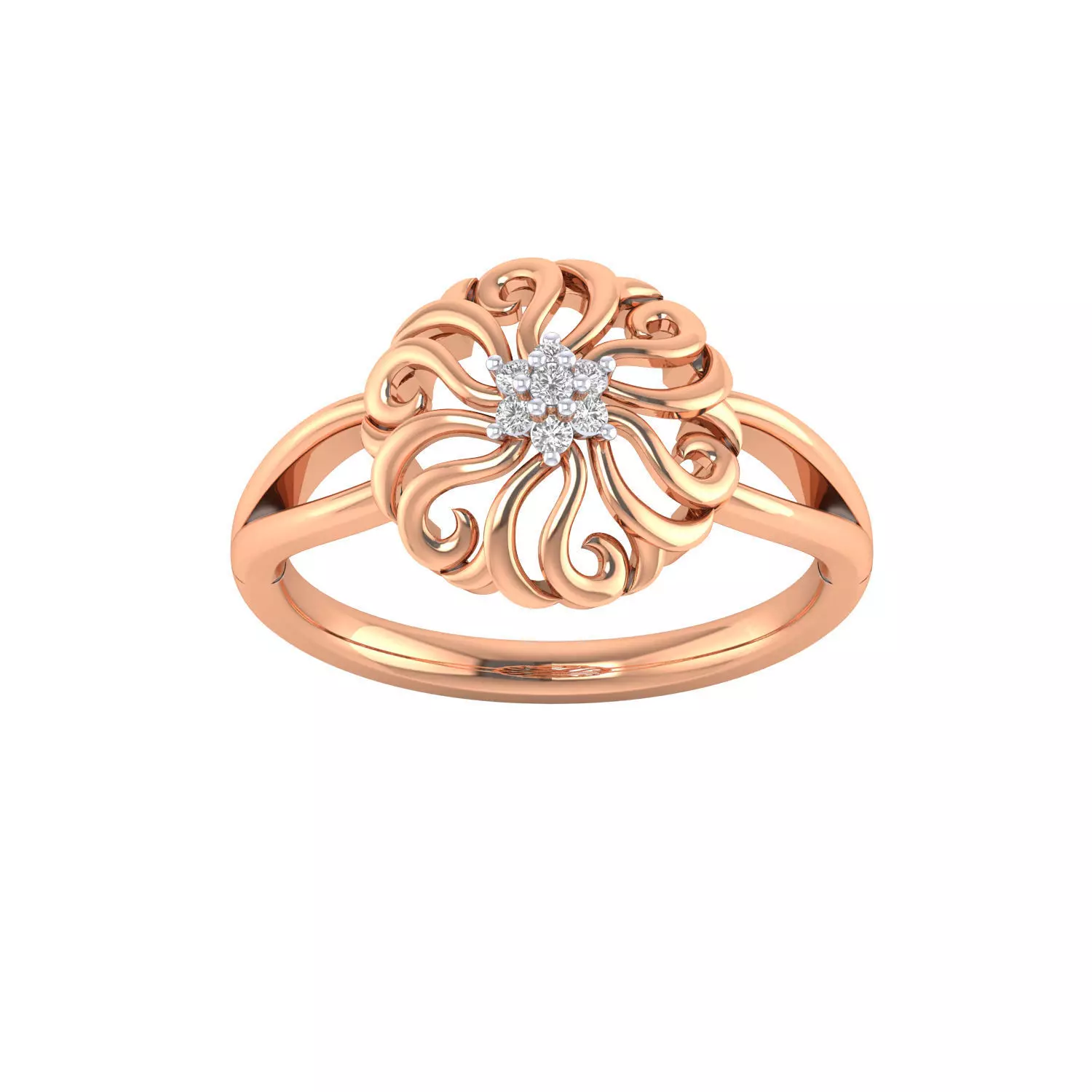 Women ring 3dm render 3D print model 3D print model_0