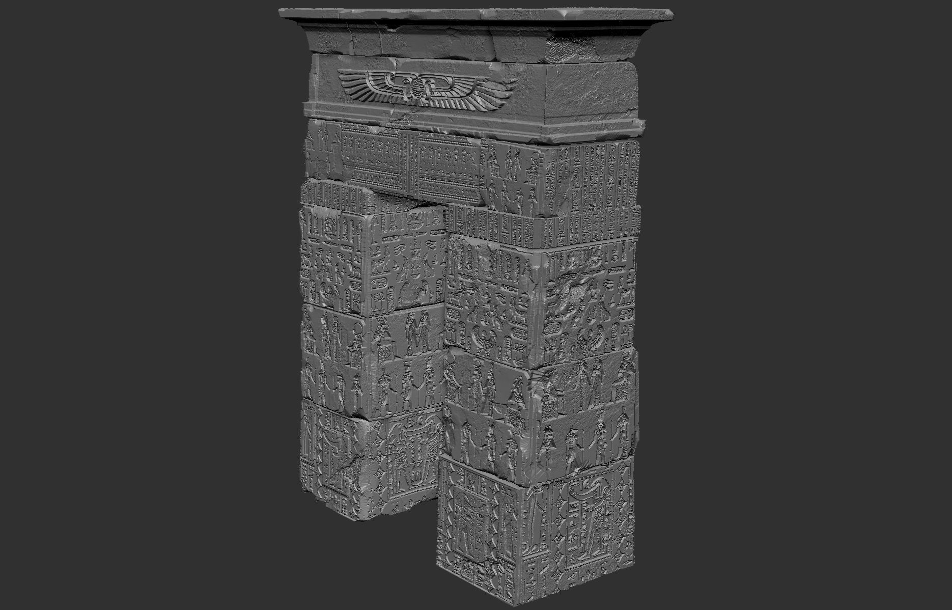 Egypt Environment Assets High Poly 3D print model_26