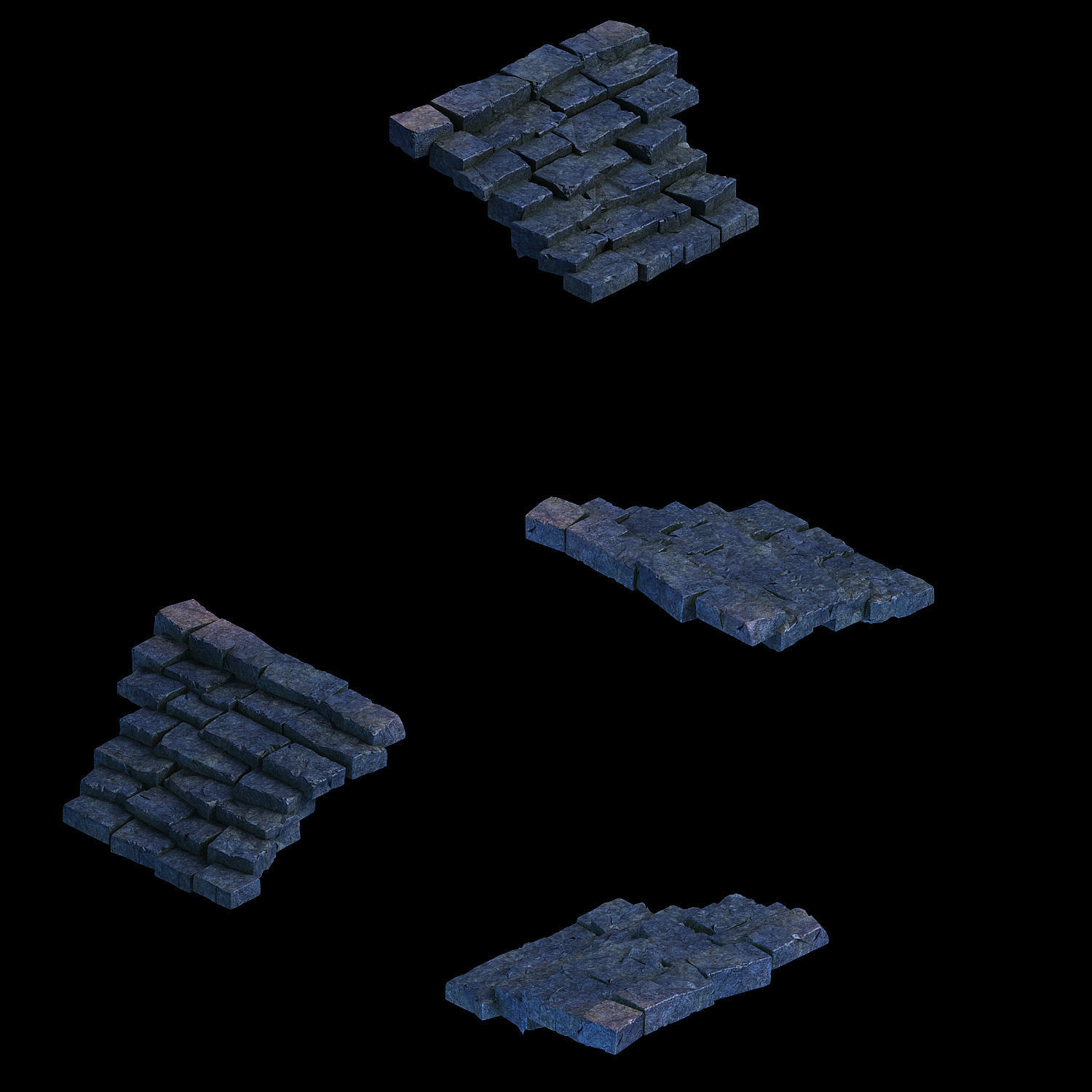 Zhentian Palace-Stairs 05 3D model_1