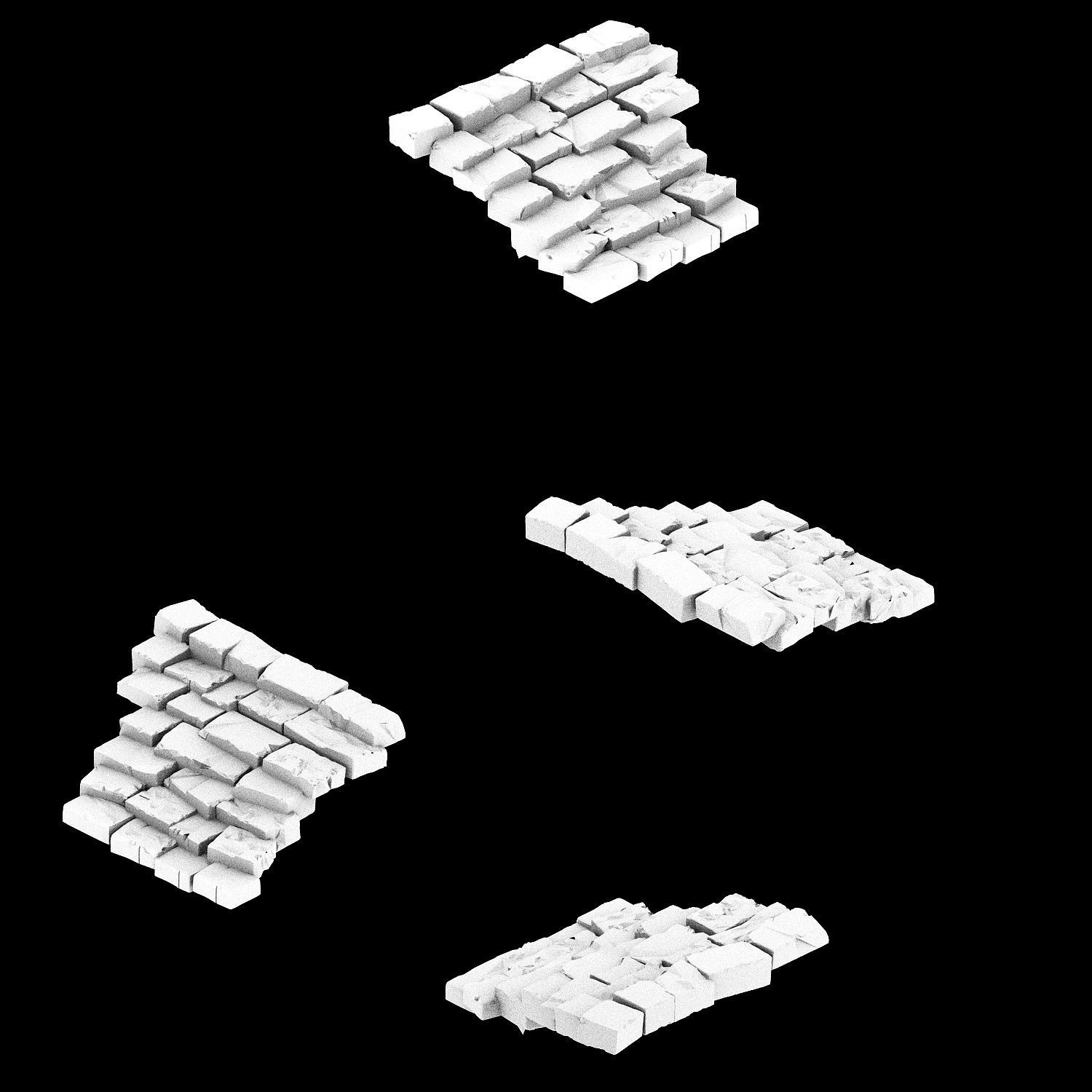 Zhentian Palace-Stairs 05 3D model_3