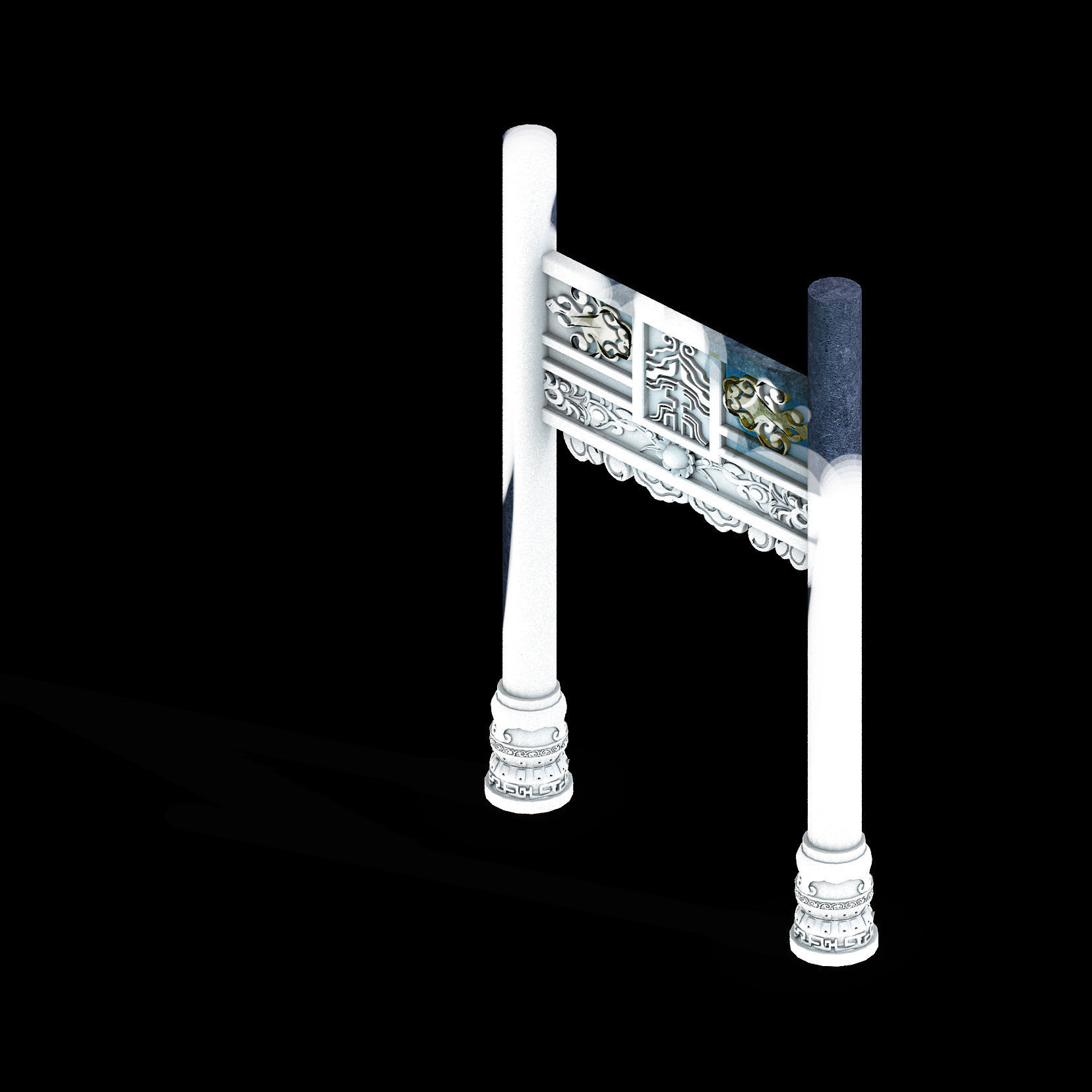 Zhentian Palace-House 3D model_2