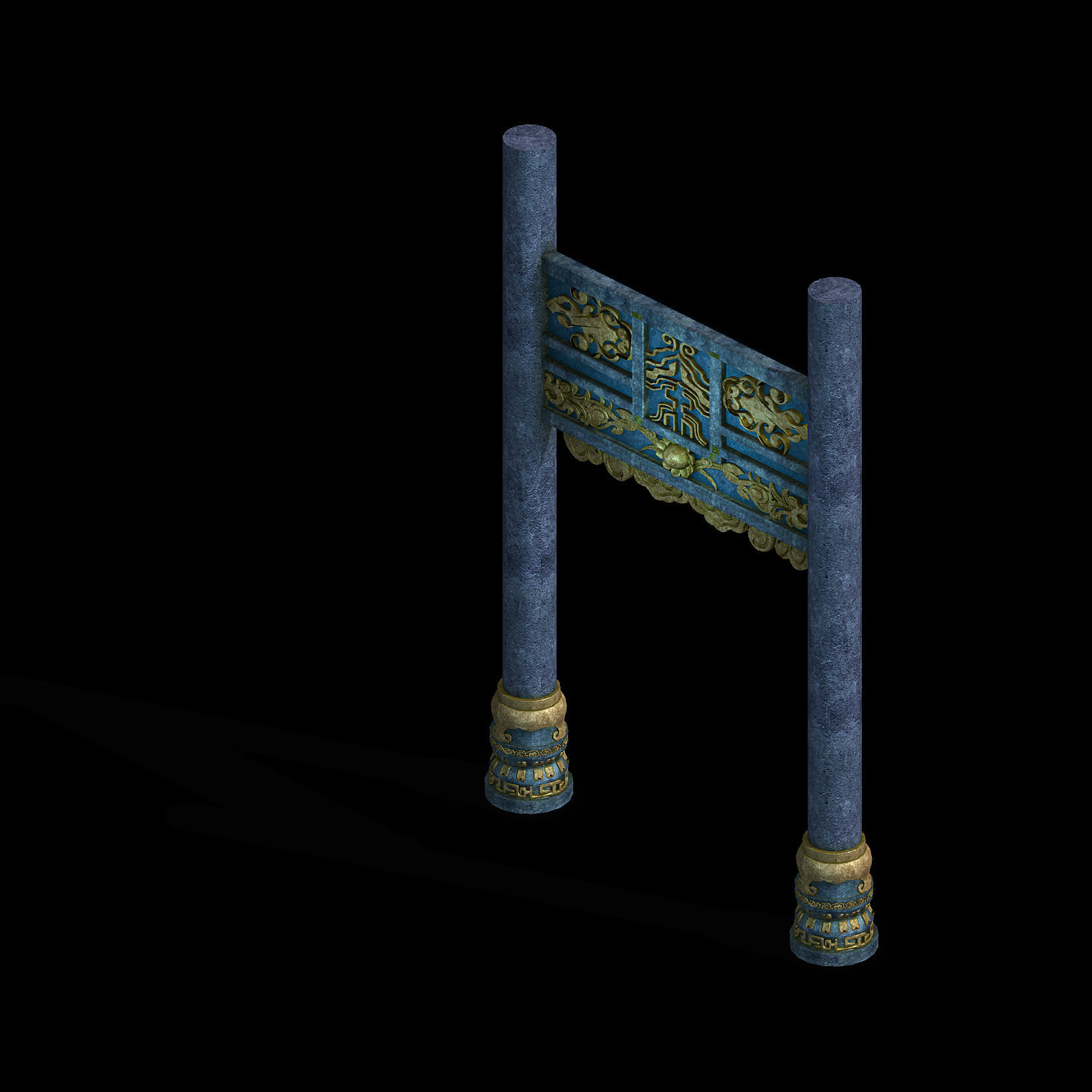 Zhentian Palace-House 3D model_1
