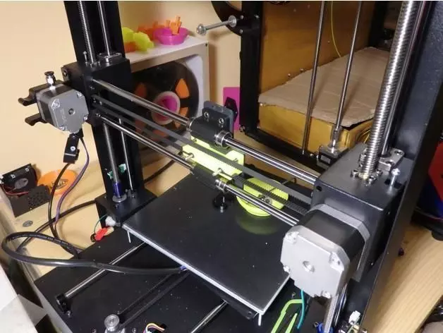 Anycubic i3Mega belt blocker and back connector box 3D print model_0