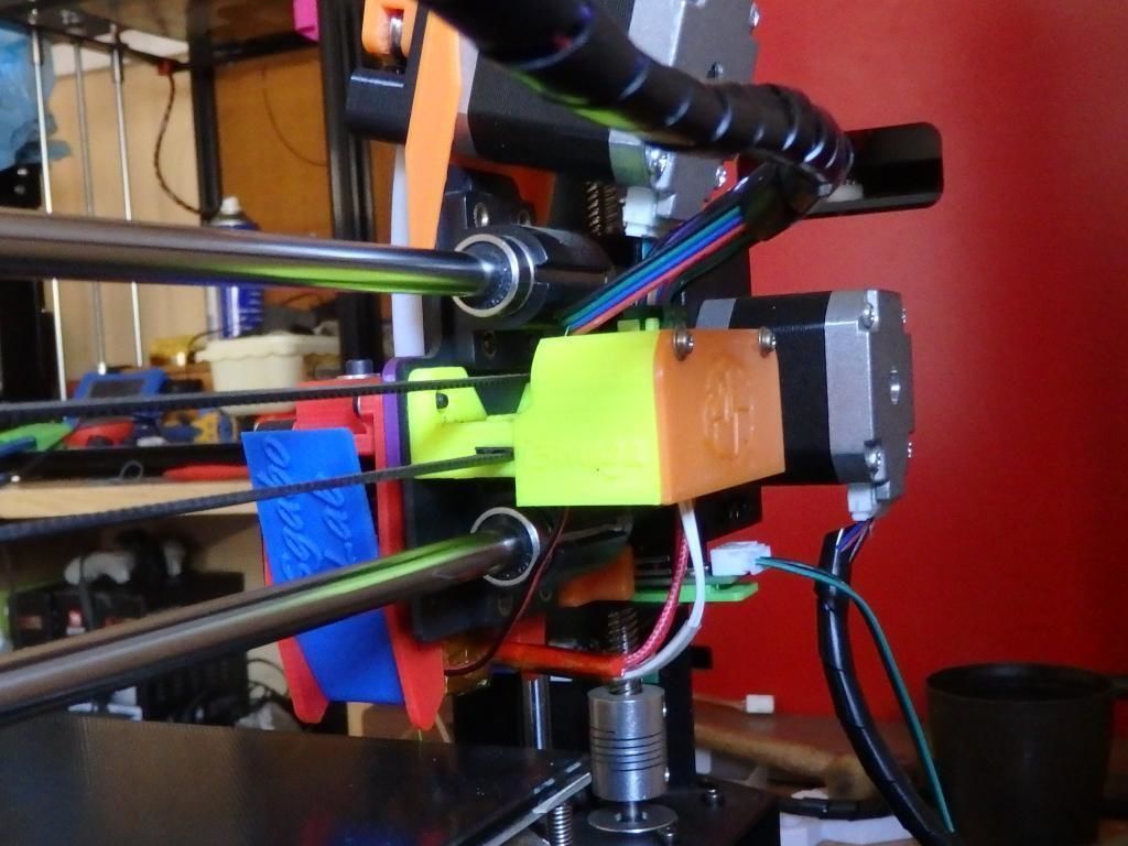 Anycubic i3Mega belt blocker and back connector box 3D print model_4