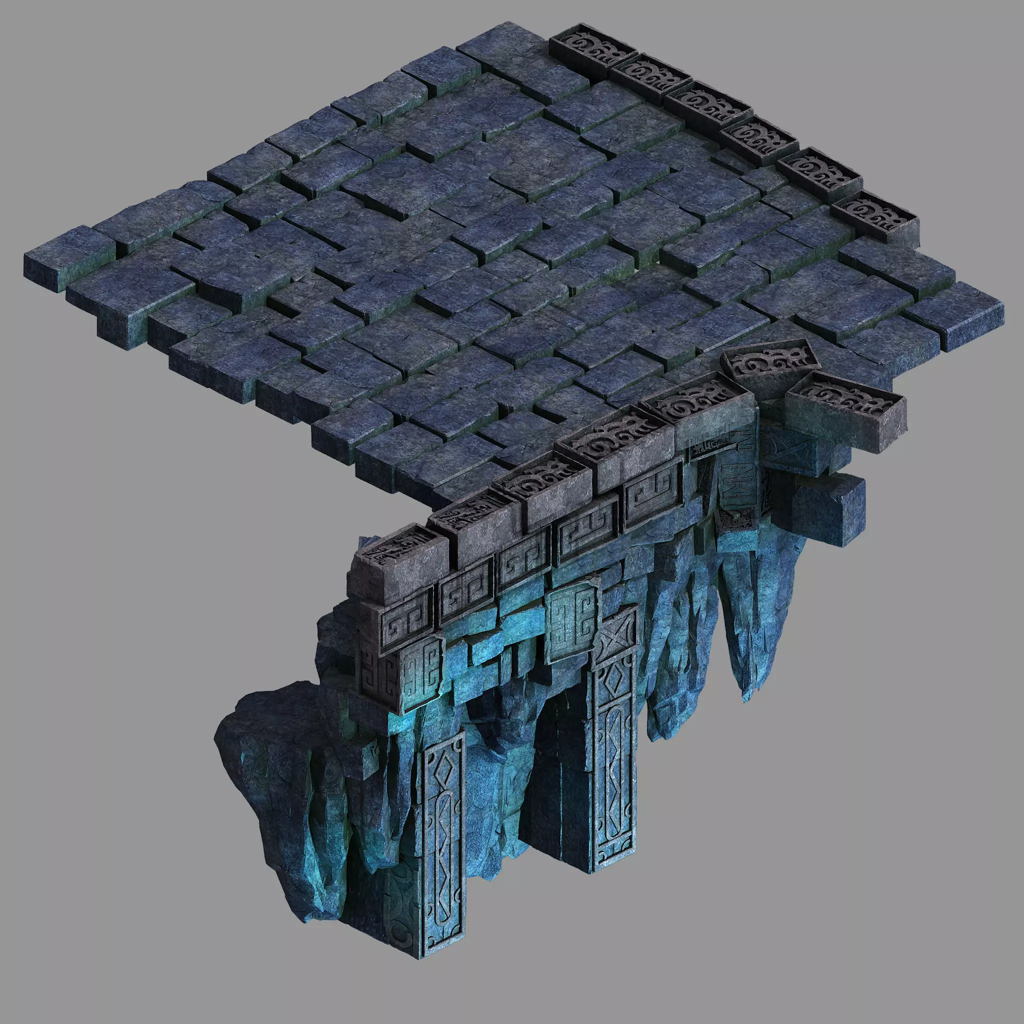 Zhentian Palace-Stone Pile 02 3D model_0