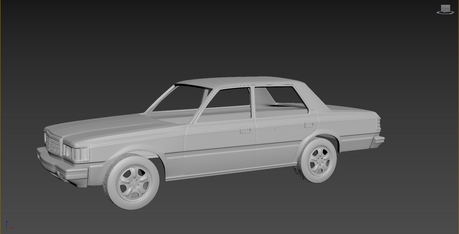 Toyota Crown S110 Super Saloon 1982 Body For Print 3D print model_1