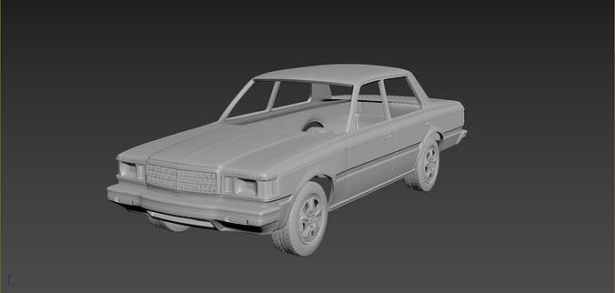 Toyota Crown S110 Super Saloon 1982 Body For Print 3D print model