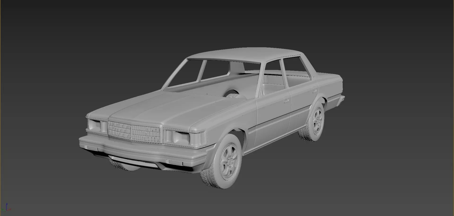 Toyota Crown S110 Super Saloon 1982 Body For Print 3D print model_0