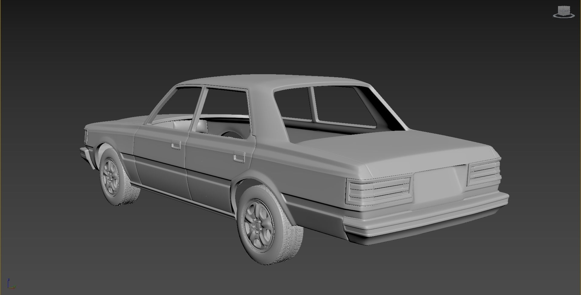 Toyota Crown S110 Super Saloon 1982 Body For Print 3D print model_2
