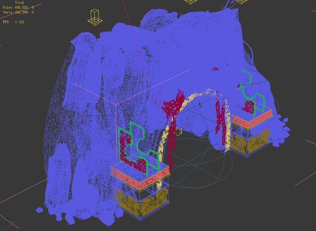 Zhentian Palace-Shimen 3D model_3