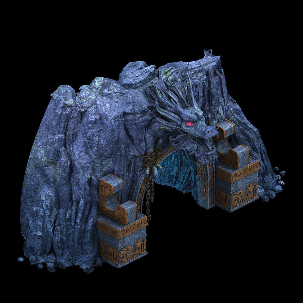 Zhentian Palace-Shimen 3D model_1