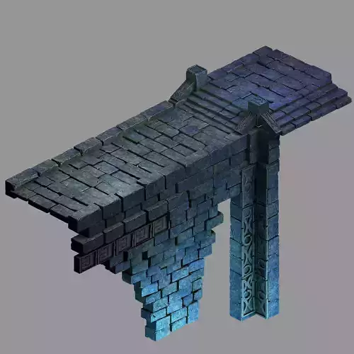 Zhentian Palace-Stone Bridge 3D model
