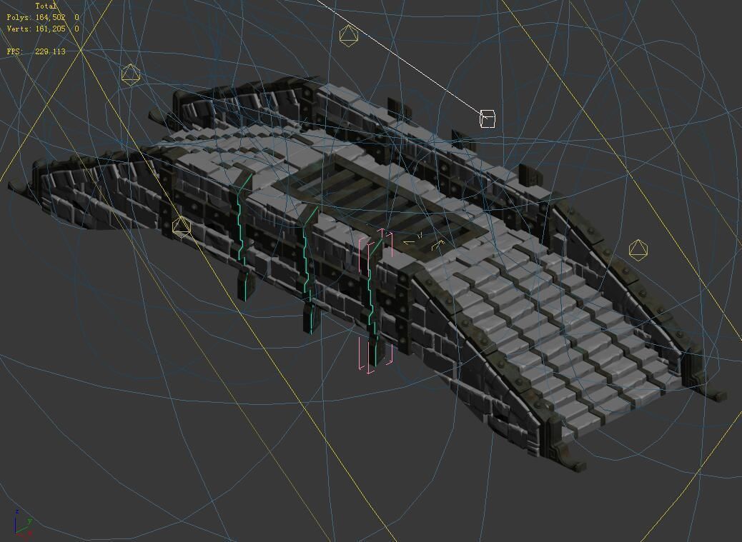Zhentian Palace-Stone Bridge 04 3D model_5