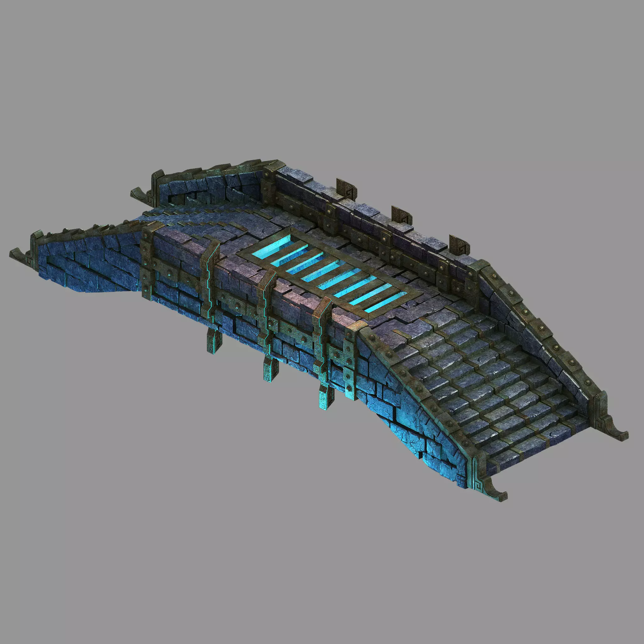 Zhentian Palace-Stone Bridge 04 3D model_0