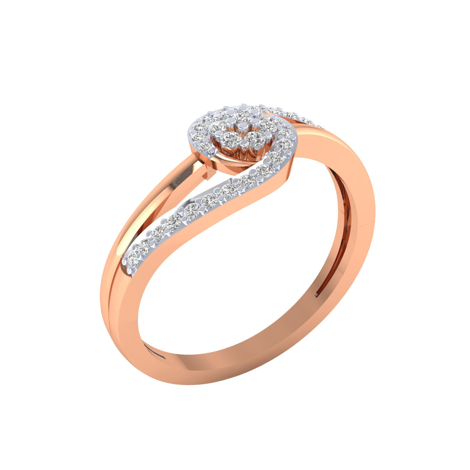 Women ring 3dm render 3D print model 3D print model_1