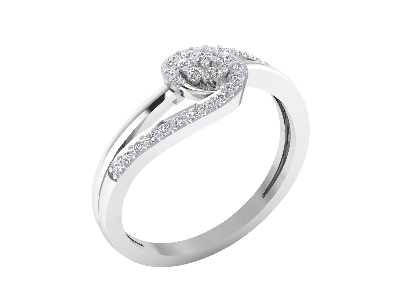 Women ring 3dm render 3D print model 3D print model_3