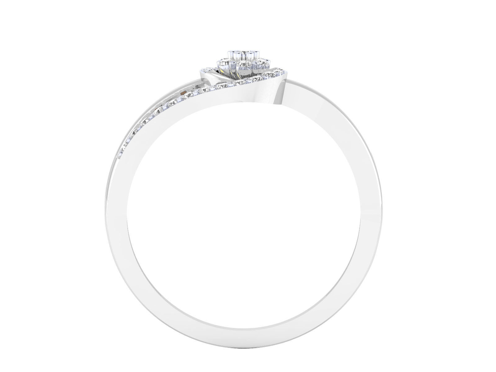 Women ring 3dm render 3D print model 3D print model_11