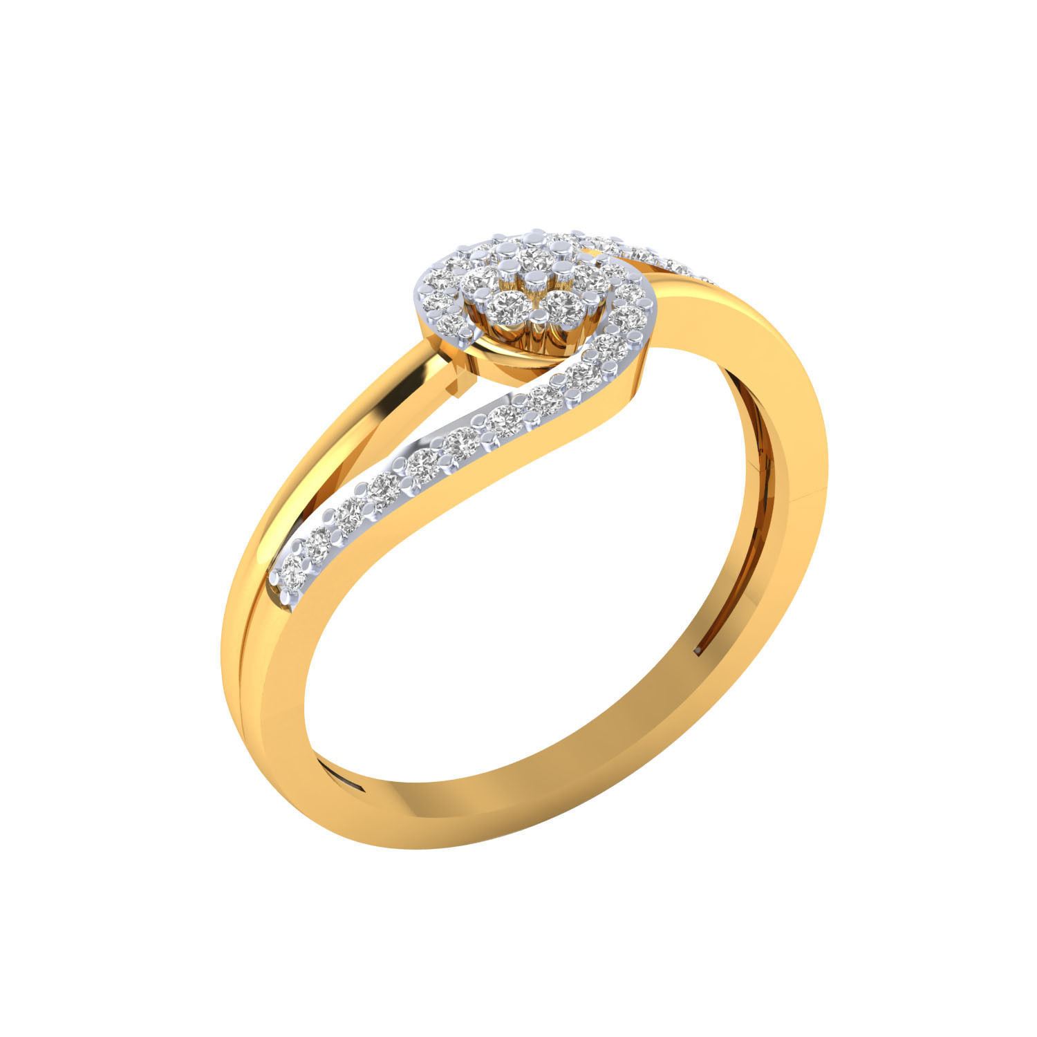 Women ring 3dm render 3D print model 3D print model_2