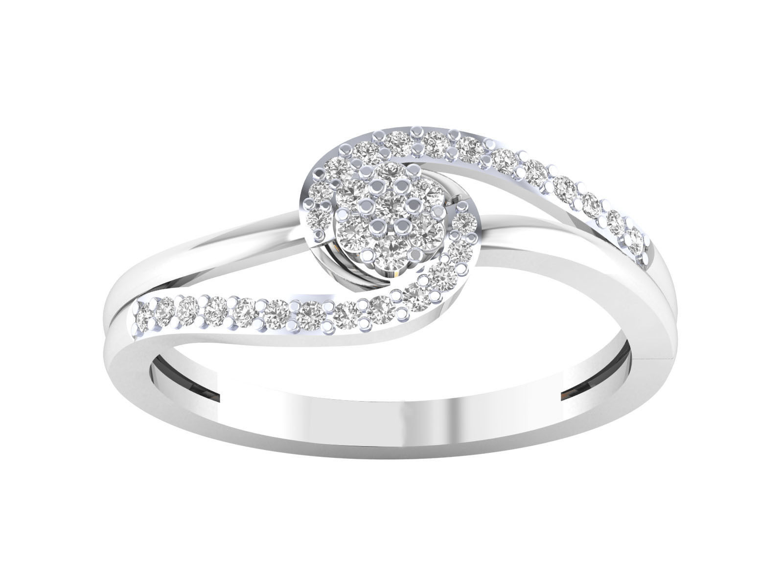 Women ring 3dm render 3D print model 3D print model_8