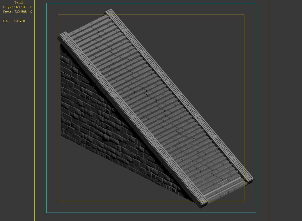 Zhentian Palace-Ladder 3D model_5