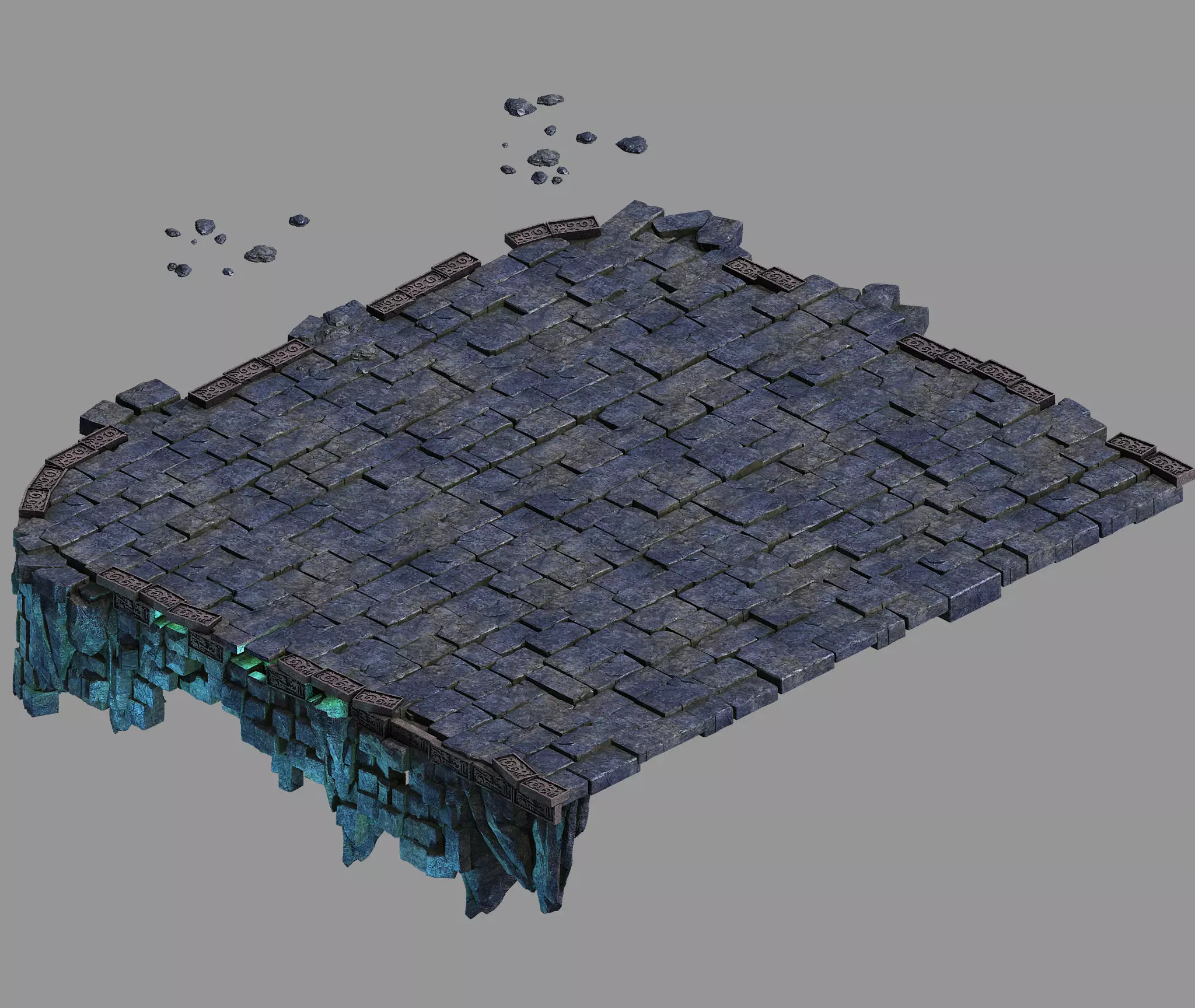 Real Palace-Lower Terrain 3D model_0