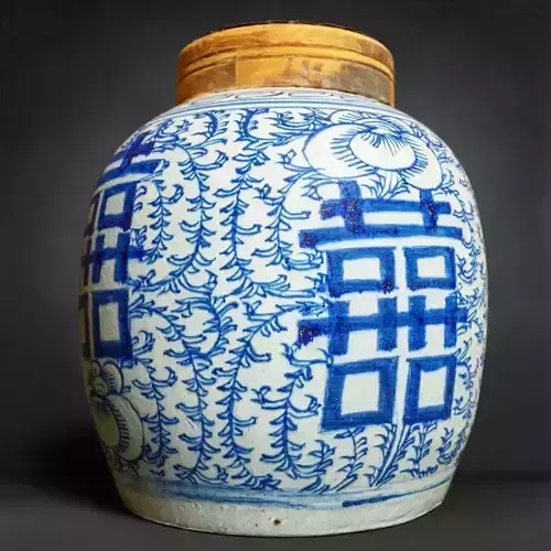 Vase Blue Ceramic