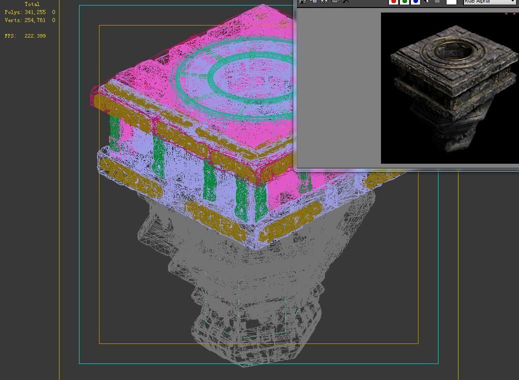 Zhentian Palace-Disc Platform 3D model_3