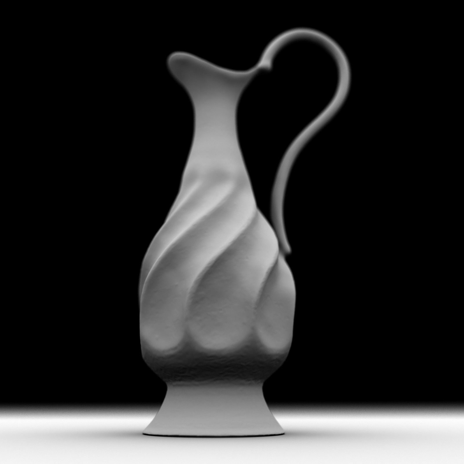 Water Vase Low-poly 3D model_6